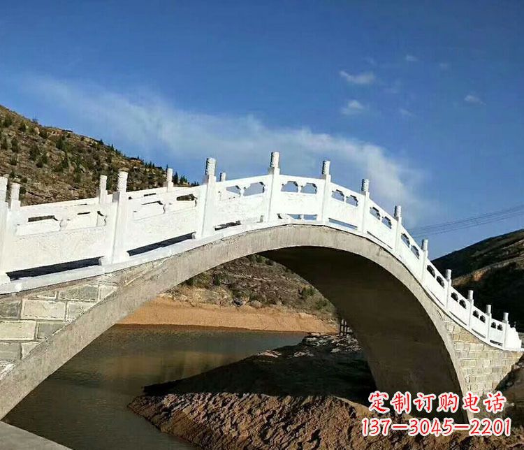 湖南卓越之作:汉白玉拱桥雕塑