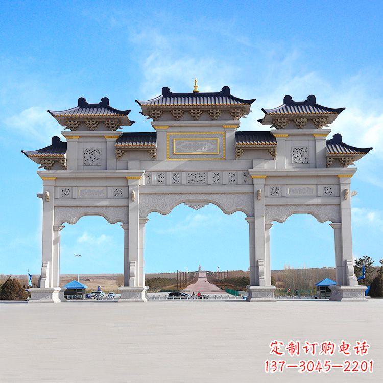 湖南牌坊雕塑定制,让您的景点更出彩