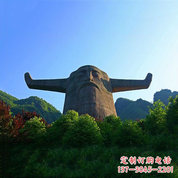 湖南中领雕塑:神农头像雕塑