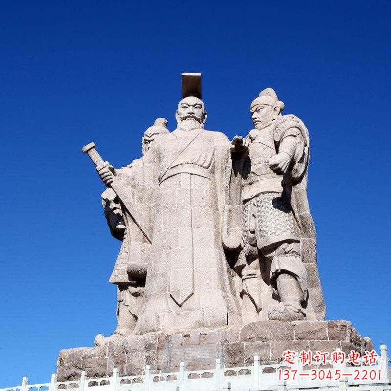 湖南精美绝伦的汉武帝刘彻大型石雕景观雕塑