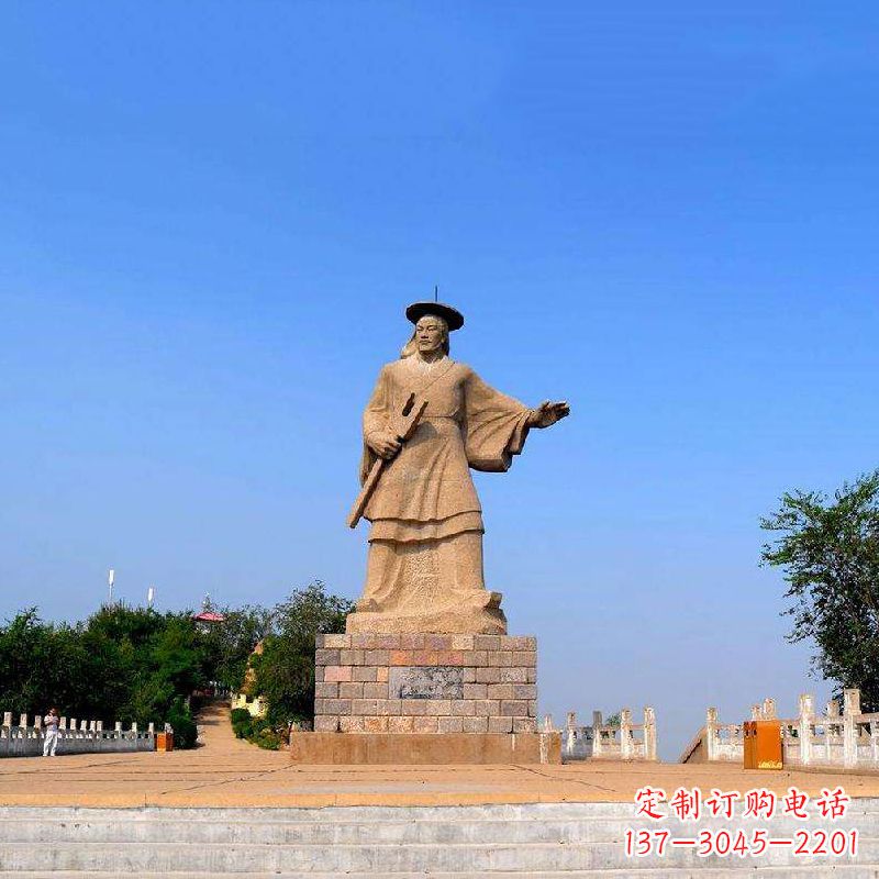 湖南领雕塑追踪历史英雄,精美大禹石雕像