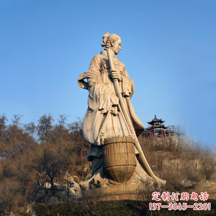 湖南重温历史的美女雕塑
