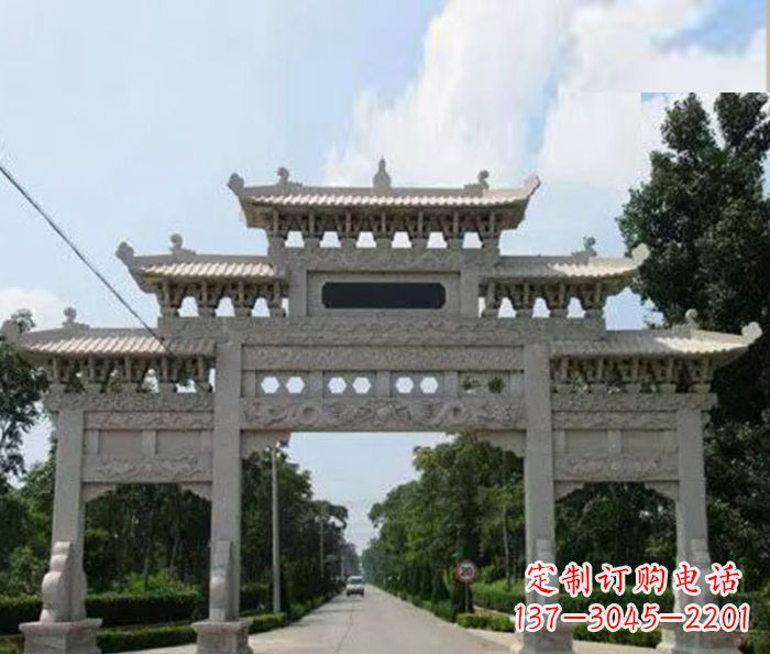 湖南高品质牌坊石雕,专为客户量身定制