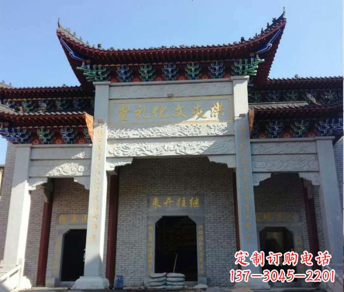 湖南景区三门石雕牌楼,精美绝伦的艺术之作