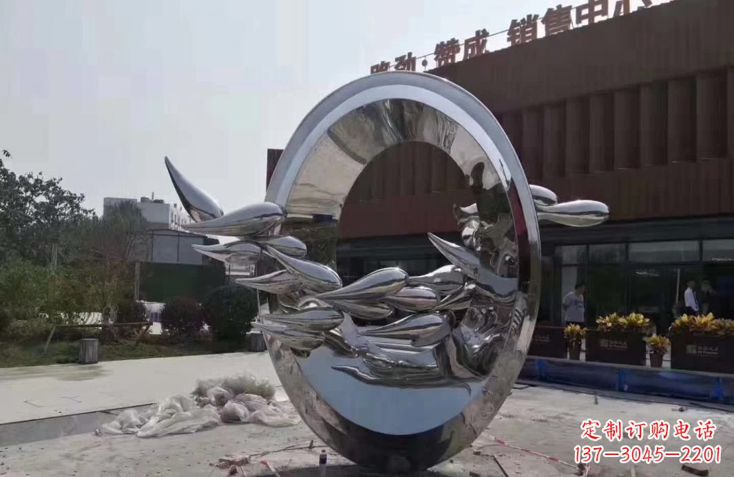 湖南艺术级镜面不锈钢龙雕塑