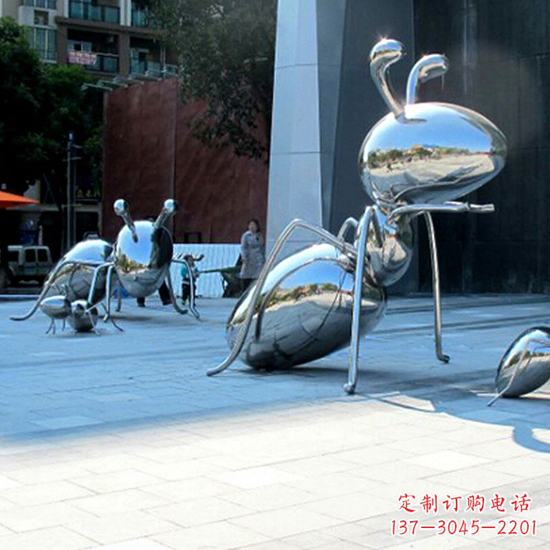 湖南优雅而不凡的蚂蚁不锈钢雕塑