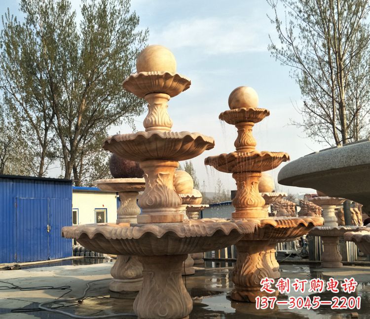 湖南九龙戏珠石雕喷泉