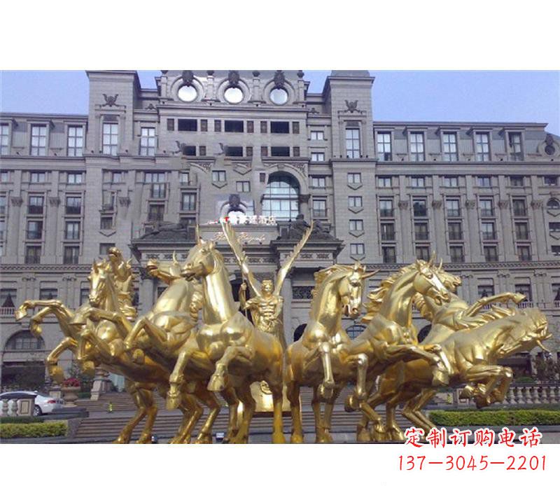 湖南阿波罗战车铜雕,雕刻令人惊叹