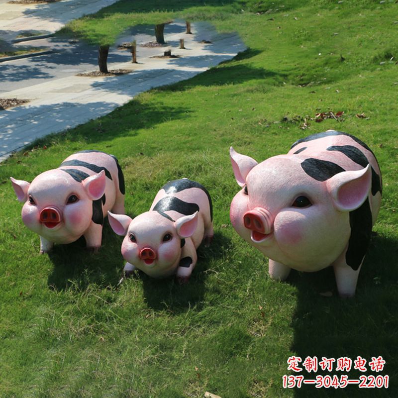 湖南全新卡通猪雕塑,为您的家居装饰带来活力