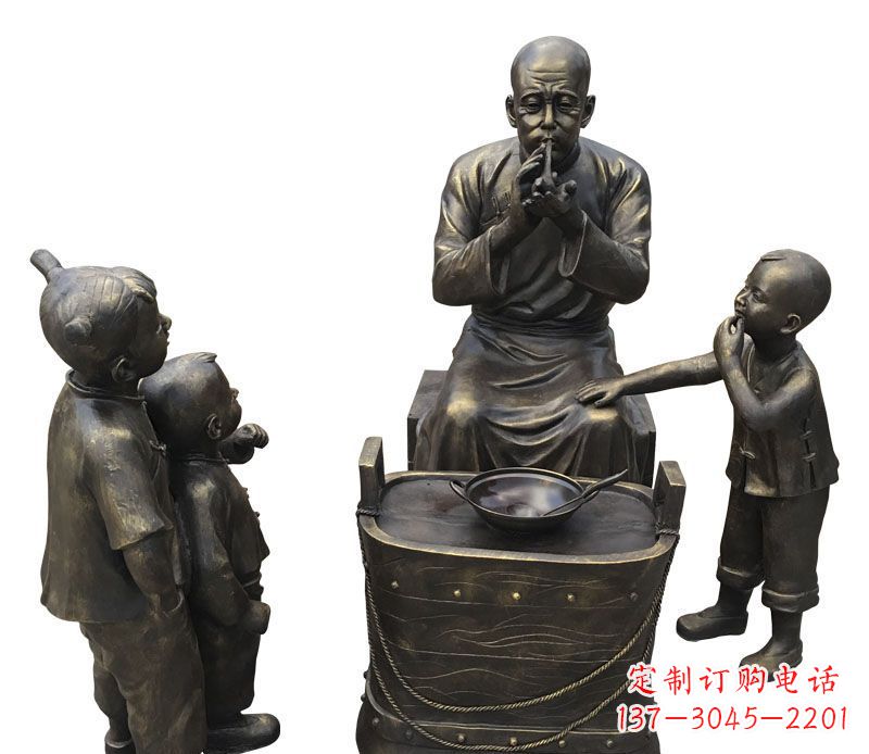 湖南尊贵的儿童铜雕糖人