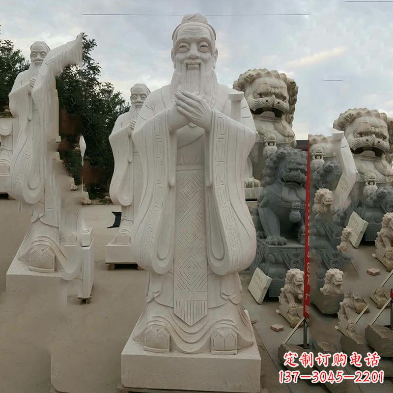 湖南弘扬传统文化,尊崇孔子雕塑