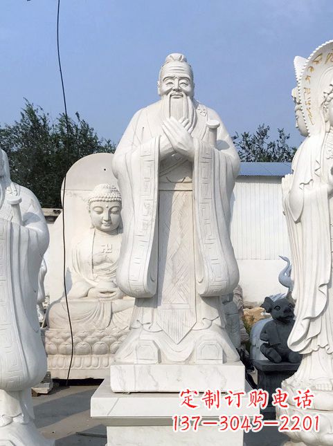 湖南拥有古典文化底蕴的孔子雕塑