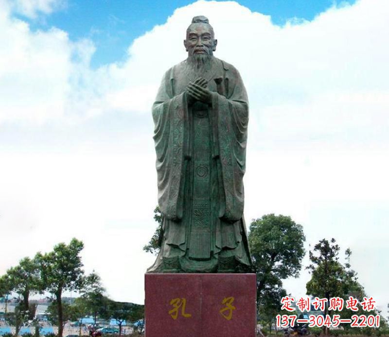湖南领雕塑:孔子雕塑尊崇传承
