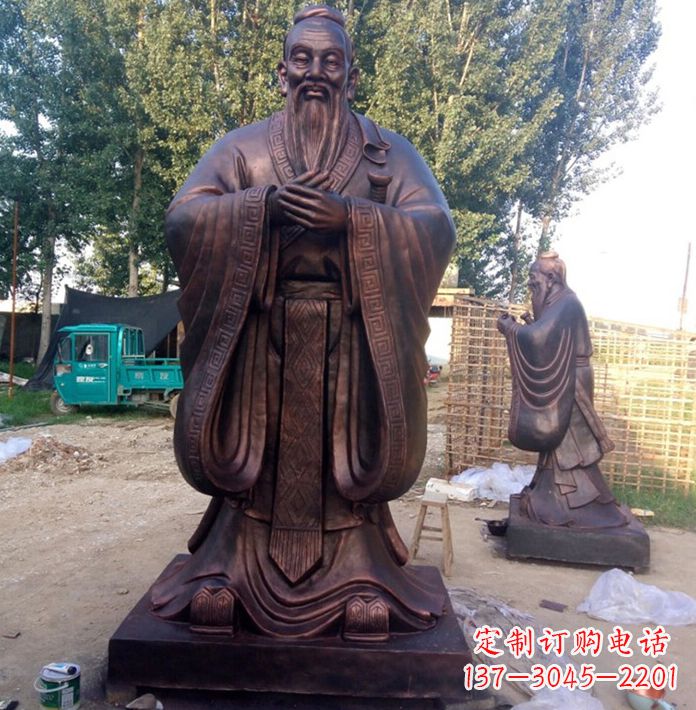 湖南孔子讲学雕塑