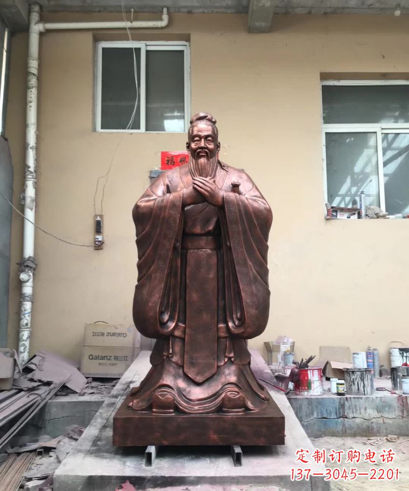 湖南传承中华文化精髓,尊崇古代伟大思想家——中领雕塑定制孔子雕塑