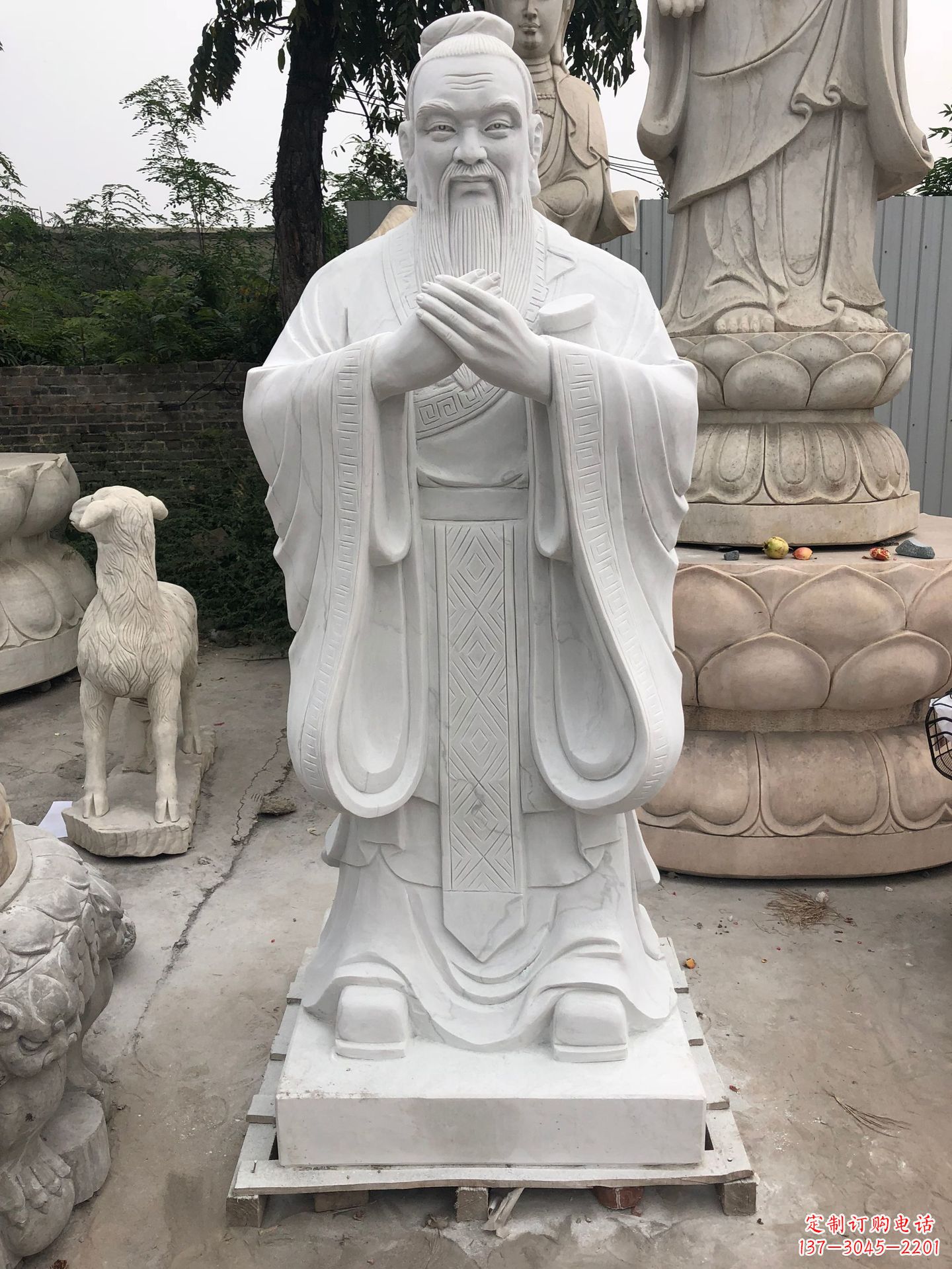 湖南孔子铜雕塑,重现传统文化的荣耀