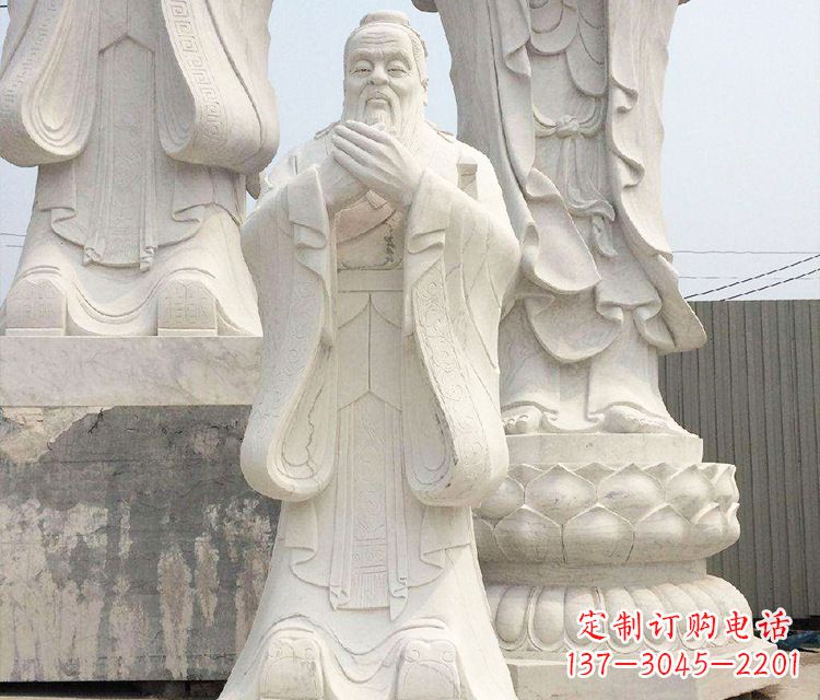 湖南领雕塑让孔子神态永驻——孔子三雕像