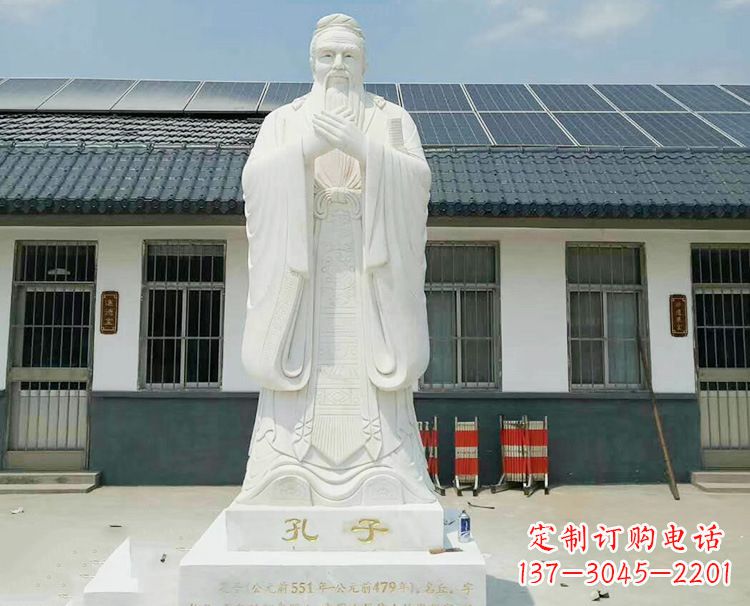 湖南博大精深的孔子雕塑