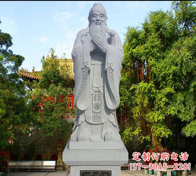 湖南孔子十哲石雕