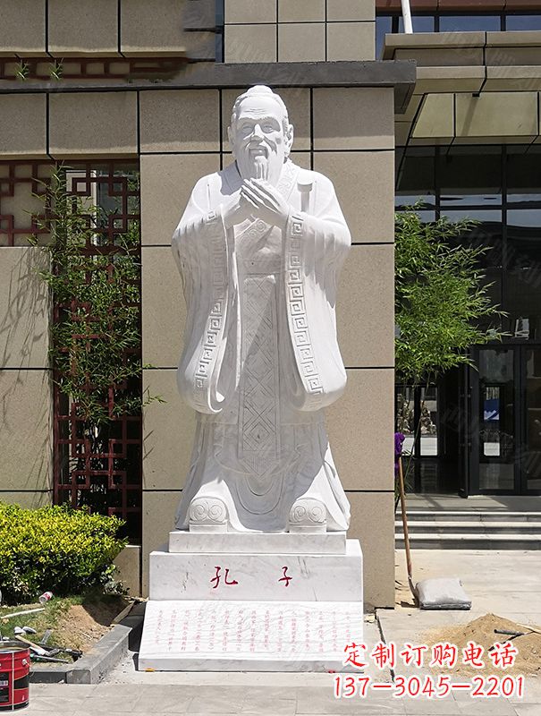 湖南青史留香,经典孔子雕像