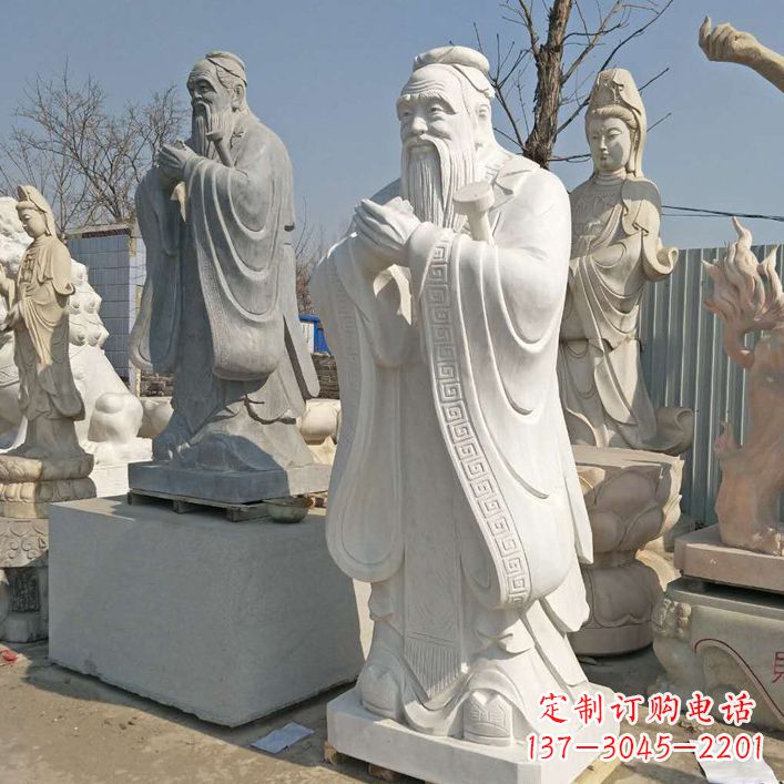 湖南孔子铜雕