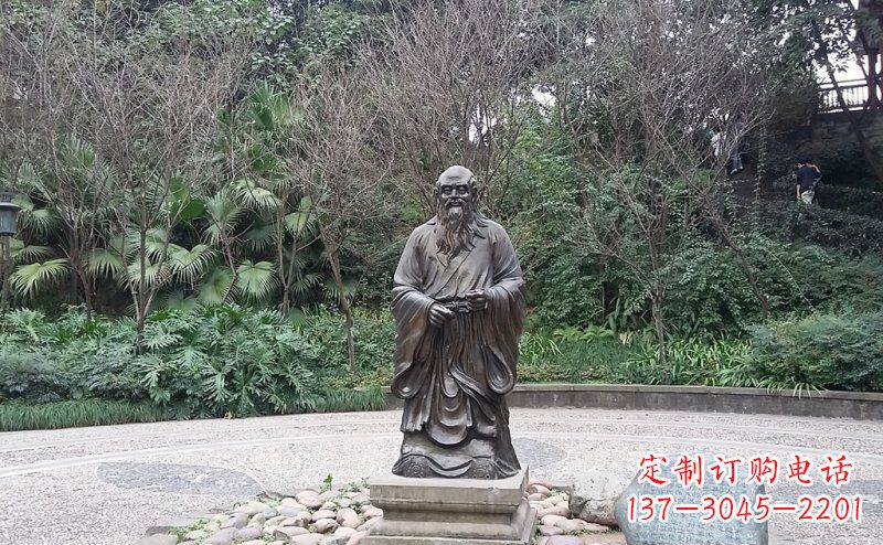 湖南老子古代名人铜雕 (3)