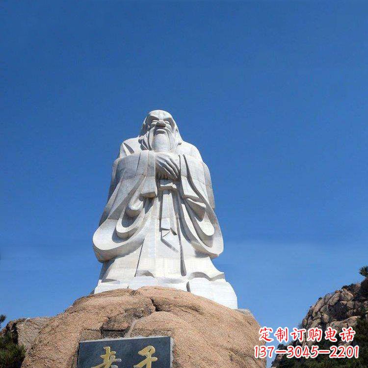 湖南经典的老子雕像,手工制作的沉思之作
