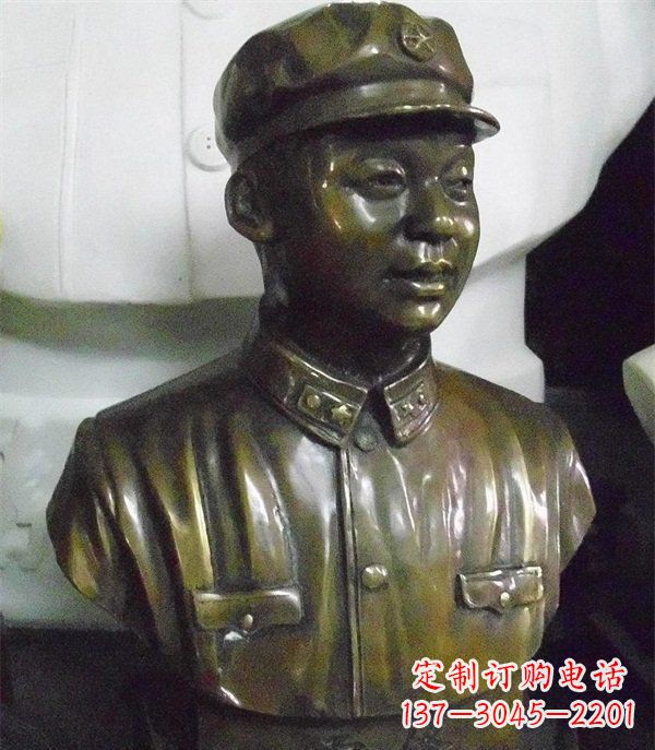 湖南雷锋胸像校园玻璃钢雕塑