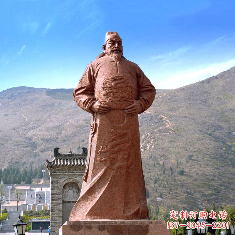 湖南『李世民传神砂岩石雕塑』