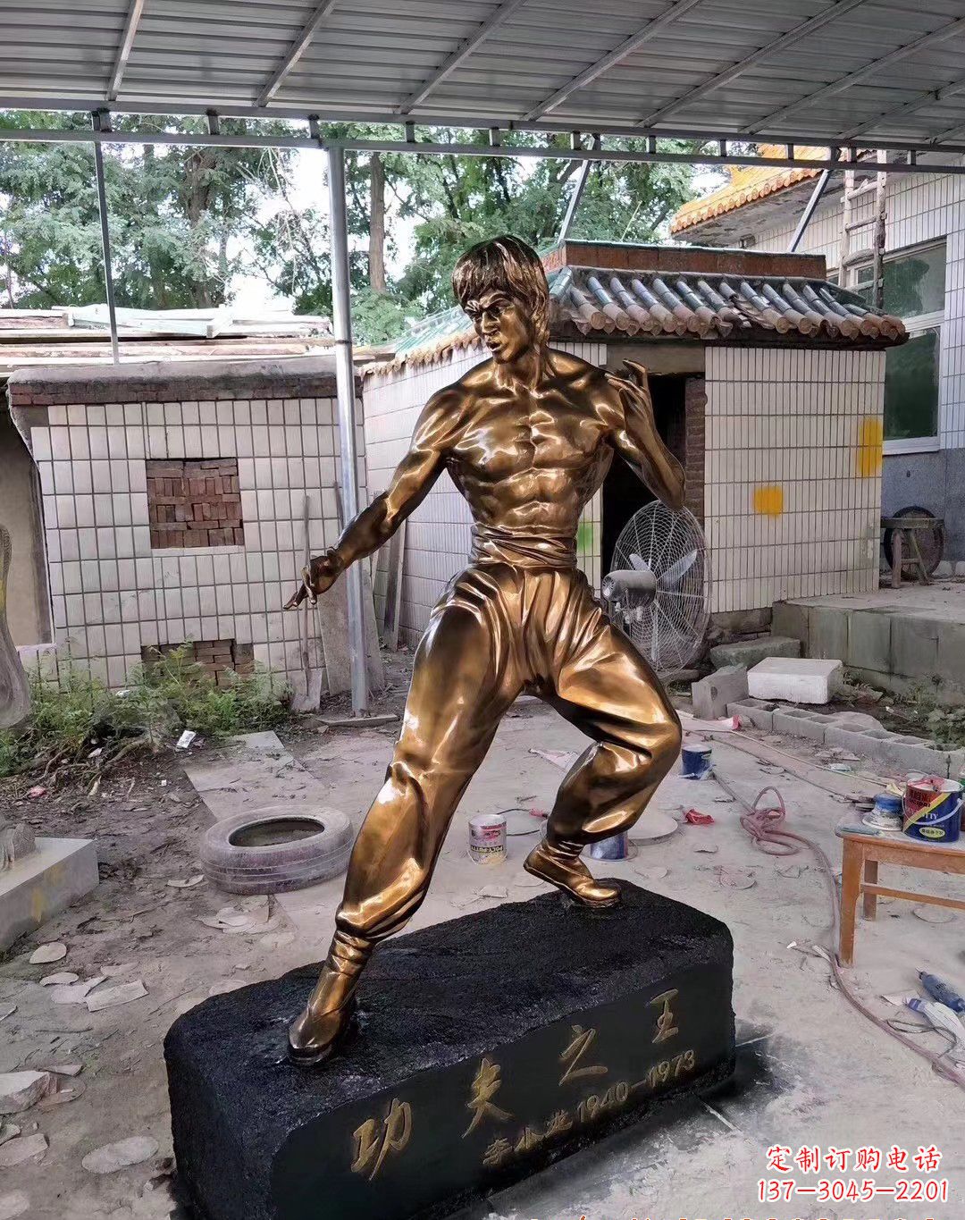 湖南传承经典,荣耀李小龙——中领雕塑李小龙人物铜雕