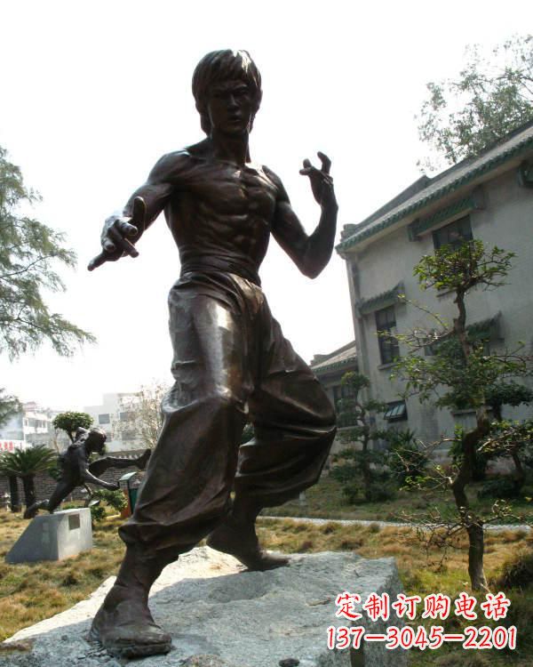 湖南专业定制李小龙铜雕
