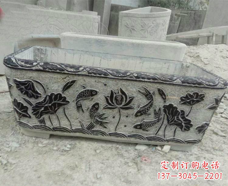 湖南浮雕仿古式水缸雕塑,令人惊艳