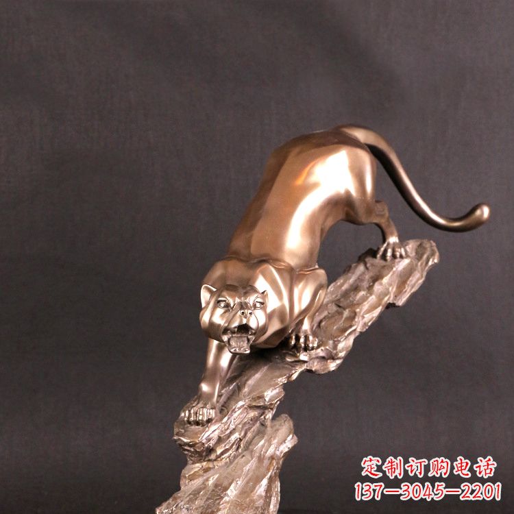 湖南猎豹玻璃钢雕塑——高级定制精美雕塑