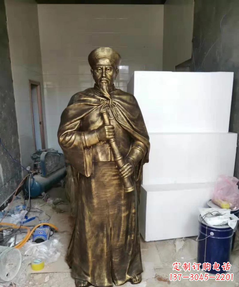 湖南荣耀中国历史人物——林则徐铜雕