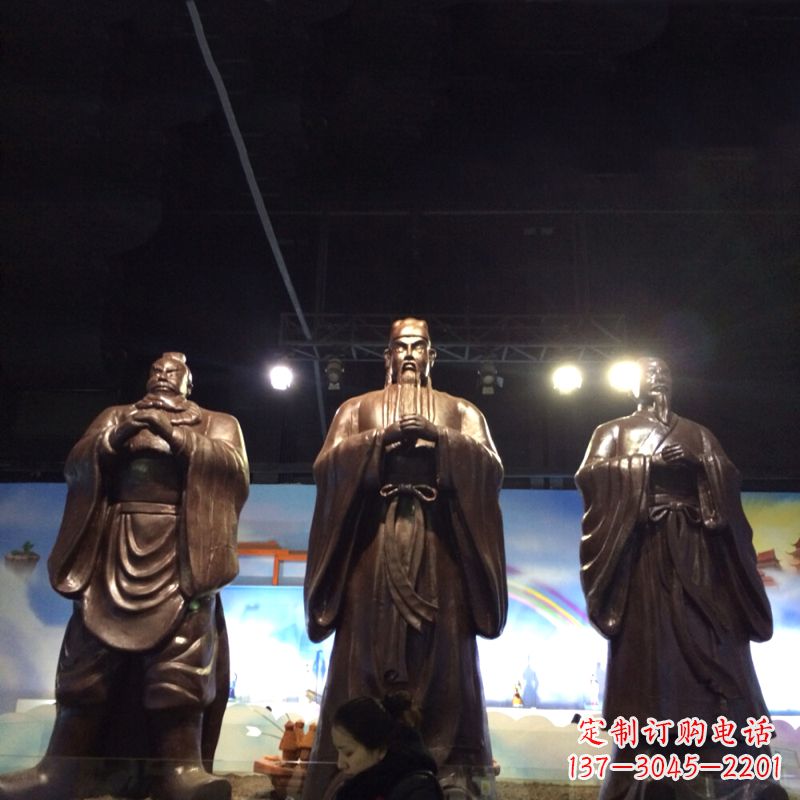 湖南经典绝版,古代风靡,桃园三结义关羽雕塑