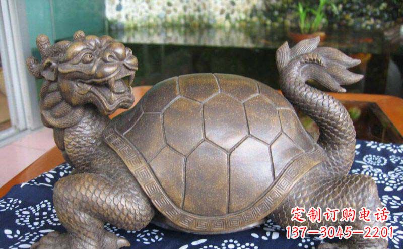 湖南龙龟古代神兽铜雕