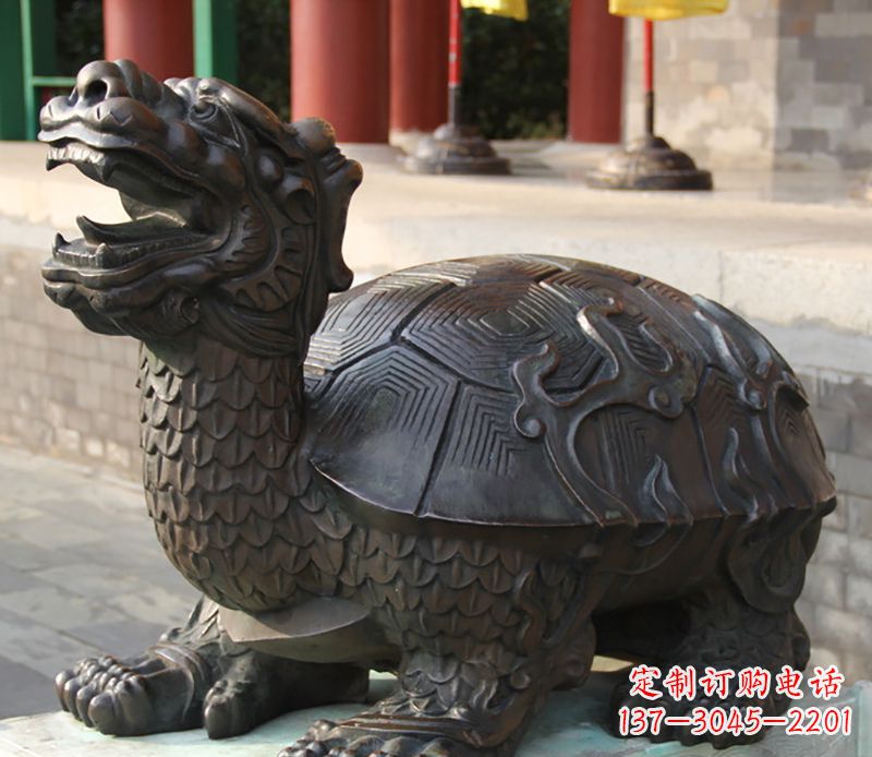 湖南龙龟铜雕