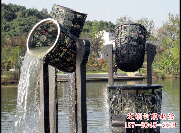 湖南高贵典雅的铜雕喷泉