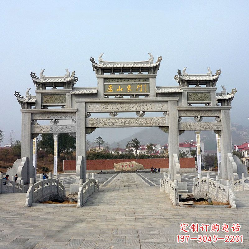 湖南庐山大门石牌坊雕塑特色产品介绍