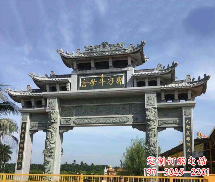 湖南独具特色的石雕牌坊雕塑