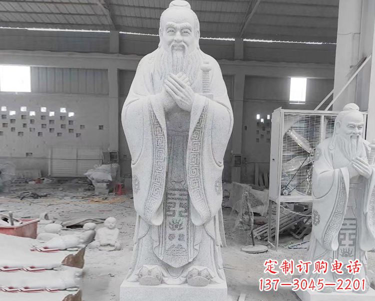 湖南精美的孔子雕像,精雕细琢,彰显文明之美