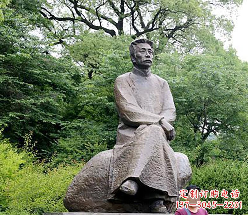 湖南倾情打造鲁迅公园手工雕塑