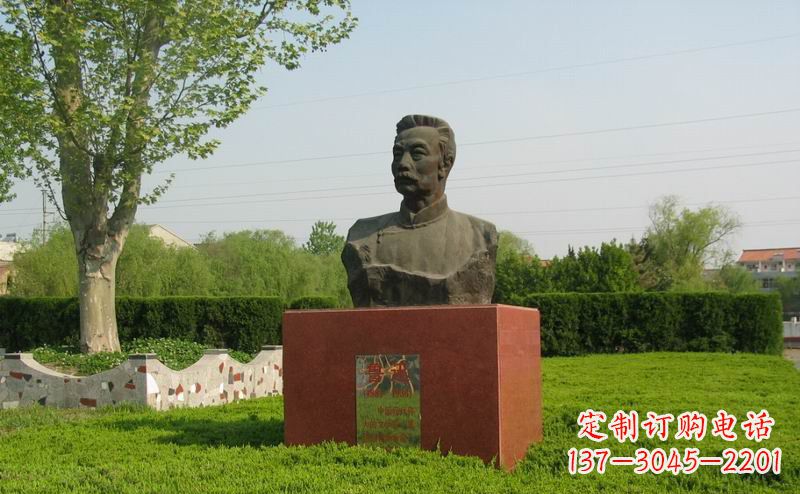 湖南鲁迅胸像近代名人铜雕,荟萃中国精神精髓