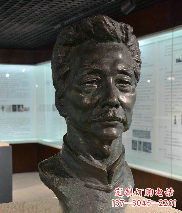 湖南鲁迅名人铜雕雕塑—传承文化,永久纪念