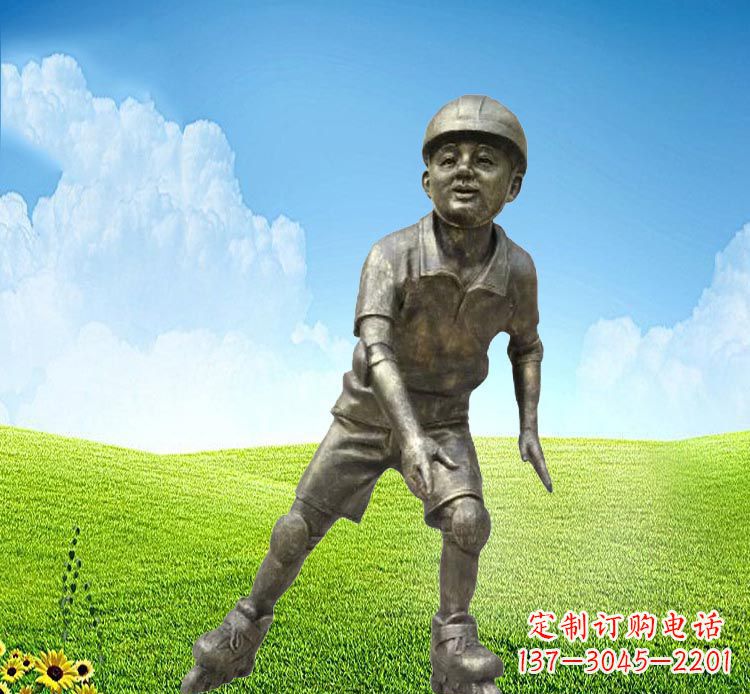 湖南领雕塑:儿童公园里的铜雕精灵
