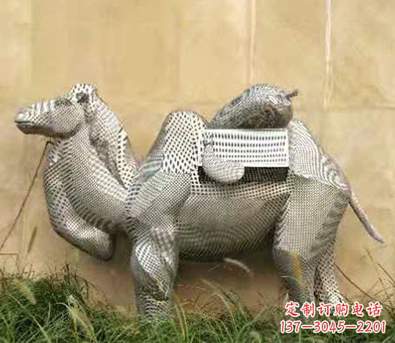 湖南骆驼不锈钢户外雕塑