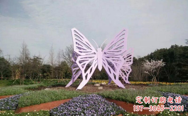 湖南流动而优雅的蝴蝶雕塑