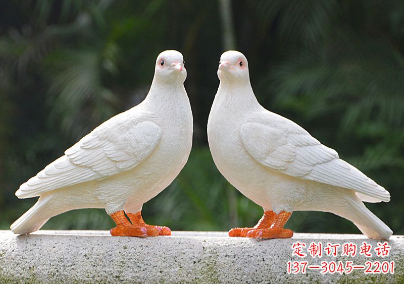 湖南华丽和平鸽雕塑,缔造美好新世界