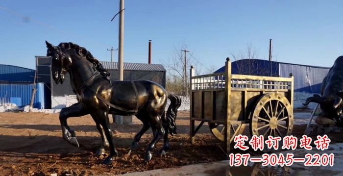 湖南马车景观铜雕 (3)