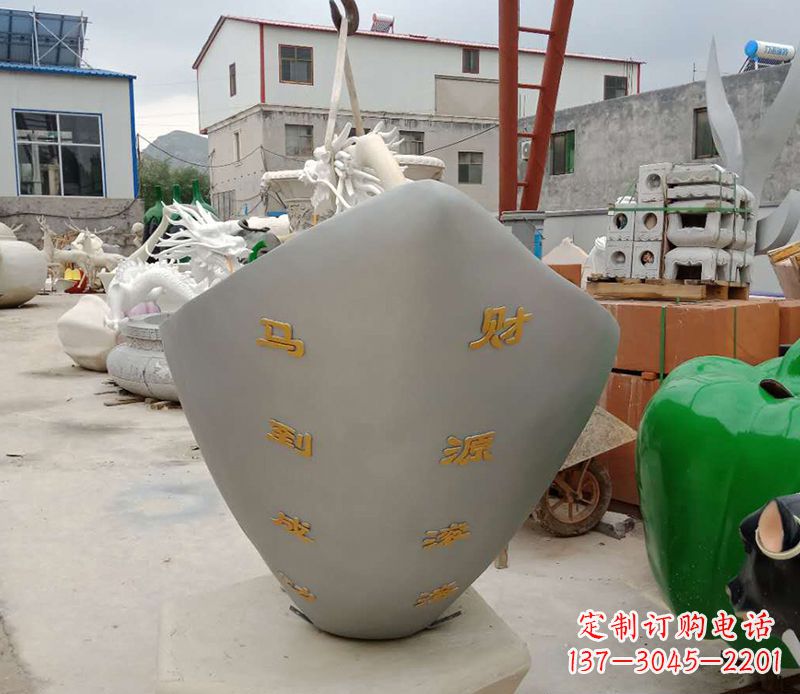 湖南精美元宝雕塑,马到成功!